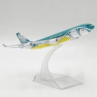 16 cm Diecast Metal Model Plane Toy BWIA West Indies A340 Miniature Replica