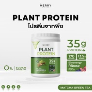 Merry Plant Protein โปรตีนพืช 5 ชนิด : โปรตีนสูง 35 กรัม ขนาด 2.3lb. / 1050g. [ 20 Servings / กระปุก