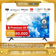 COOCAA 55 inch Smart TV - Digital TV - 4K - UHD - Dolby Audio - Youtube - Mirroring - Boundless -Bro