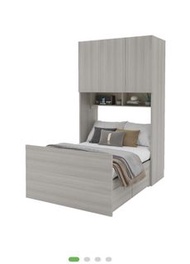 實惠雙人衣櫃床加儲物櫃