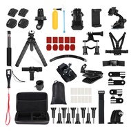 Camnoon 60-in-1 Action Camera Accessories Kit Sports Camera Accessories Set Replacement for Hero 11 10 9 8 Max 7 6 5 Insta360 Xiaomi YI Action Cameras with Carrying Case