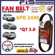 FIS Gaido Fan Belt Audi Q7 3.0 Air Cond Alternator Power Steering Belt 6PK2490 Tali Kipas Kereta