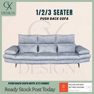 Designer Push Back Sofa / 1 Seater / 2 Seater / 3 Seater / Easy Clean Fabric (Free Gift Long Pillow)