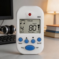M50 Professional Clip-Digital Metronome With LCD Display 30-280 BPM For TEMPO-Range Easy To Use Port