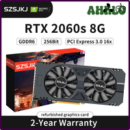AHKLO การ์ดจอ GeForce RTX 2060ซุปเปอร์พีซีไอ3.0ด่วน X16 8G 2060 S 8GB การ์ดวิดีโอ GDDR6 256bit NVIDI