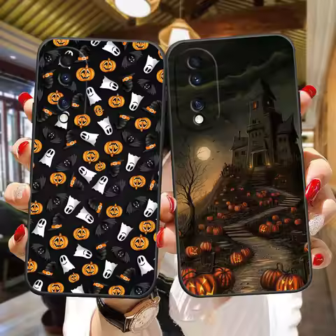 Halloween Pumpkin Castle Phone Case For HUAWEI NOVA Y70 3I 7I 8I 9 P30 Y9 HONOR 8X 9X 20 90 X6B X7 X