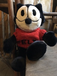 睇圖2落單🩵 絕版 felix the cat plush doll 30-35cm 菲力貓公仔 $189，加錢訂購 菲力貓畢業公仔