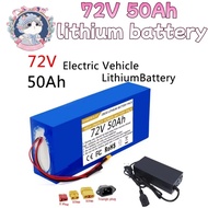 72V 50Ah lithium battery pack 84V electric bicycle scooter motorcycle BMS 3000W high-power battery+c