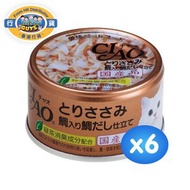 INABA - CIAO | 雞肉 鯛魚 鯛魚湯底(85gx6)貓罐頭 A-88x6