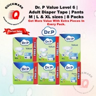 [ Carton Deal ] TENA | DR.P Value Adult Diapers Tape Value Plus | Size M | L & XL