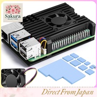 Smraza Raspberry Pi 5 Aluminum Case with Fan Heatsink and 27W USB-C Power Supply