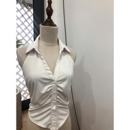 [White Crochet Camisole – Extremely Beautiful, Extremely Flattering!] -a9031.