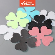 Home Non-Slip Shower Stickers, 4-Leaf Clover 10Pcs Waterproof Adhesive Treads For Bathtub Safety
