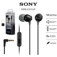 【local Stock】Original SONY MDR-EX15AP 3.5mm In-ear Wired Earbud Subwoofer Stereo Hands-free with Mic