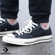 Original CONVERSE 1970S CHUCK TAYLOR CTAS 70 ALL STAR Black Unisex Sneakers Skateboard Shoes รองเท้าผ้าใบ