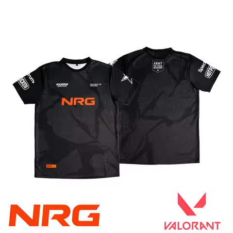 2024 New NRG E-sports Club Jersey T-shirts Valorant Event Men's Team Uniform T Shirt Gaming Style Fa