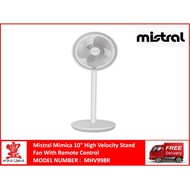 Mistral 10" inch DC Motor High Velocity Stand Fan With Remote Control MHV998R