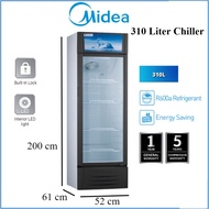 Midea 310L Showcase Display Chiller MDRZ432FGG30