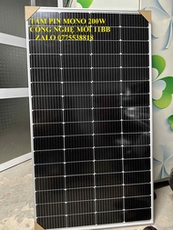 Tấm pin năng lượng mặt trời 200W 18V 11BB SOYER SOLAR CÔNG NGHỆ MỚI MONO HIỆU SUẤT CAO NHÂT Tặng Jac