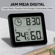 JGD Jam Digital Meja Dinding Thermometer Hygrometer Sensor - ZL20 - Black