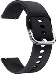 ONE ECHELON Quick Release Smart Watch Band Compatible With Seiko 5 SPORTS SNZG15J1 Silicone Buckle Replacement Strap