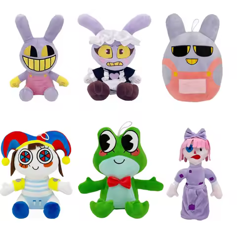 // The Amazing Digital Plush Toys Amazing Circus Clown Rabbit Plush Dolls Periphery Stuffed Toys Gif