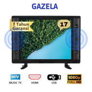 Cod Tv Led 17 inch  DIGITAL KECIL 17 inci Gazela LED TV GARANSI RESMI 1 TAHUN PROMO CUCI GUDANG 14 inch