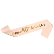 1bag Happy 18th 30th 40th 50th 60th Birthday Sash Party Gifts Girl Sash Women adult Birthday Decor D