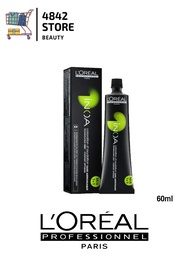 (เฉพาะสีโทนธรรมชาติ) Loreal INOA hair color cream NON AMMONIA  สีย้อมผมชนิดปราศจากแอมโมเนีย  ปิดผมขาวได้ 60ml