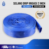 SSBO Selang Air Pertanian 100 Meter Selang Layflat 2 Inch Drip Irigasi Sawah