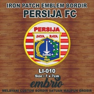 Li-010 Patch PERSIJA FC Emblem Embroidered logo Indonesian League Ligina jersey - 7cm - Embrio Patch