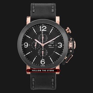 Alexandre Christie AC 6281 MC LBRBASL Man Sport Black Dial Black Leather Strap Jam Tangan Pria - ALG