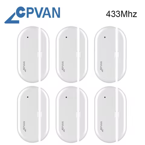 CPVAN 433mhz Door Window sensor Door Open/Closed Detectors Home Alarm Compatible With Home Security 