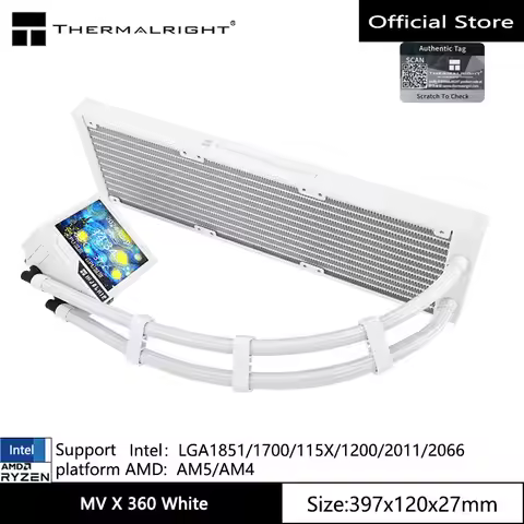 Thermalright MJOLNIR VISION X 360 Chassis water cooling radiator/3.5-inch magnetic LCD display/No fa