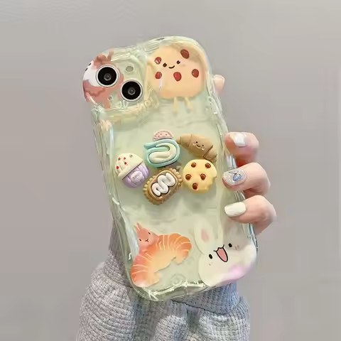 Cute Case For OPPO Reno 12 Pro 5G 10 11 13 11F 12F 13F 4Z 5Z 7Z 8Z 8T 5 6 Lite 7 4G 8 3D Cookies Dol