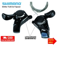 SHIMANO Shifter Pair TX30 Bicycle Gear Shifter 7 x 3 Speed Right Left