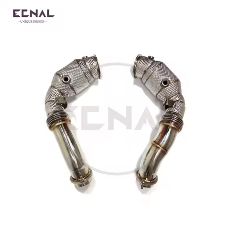 Ecnal Exhaust for 2009-2013 BMW E70 E71 x5m x6m V8 N63 4.4T Performance Without Cat Insulated Stainl
