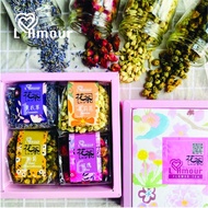 Flower Tea Gift Set - 4 in 1 Lavender / Rose Buds / Fennel Chrysanthemum / Jasmine花茶礼盒 ReadyStock