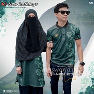 Baju Couple Set Muslimah Jersey Couple Muslimah Custom Name Jersey Couple Set Muslimah Viral Baju Co