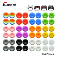 4 Pieces Controller Joystick Caps Thumb Stick Grips For Sony Playstation DualSense Dualshock 4 5 PS4 PS5 For Nintendo Switch Pro