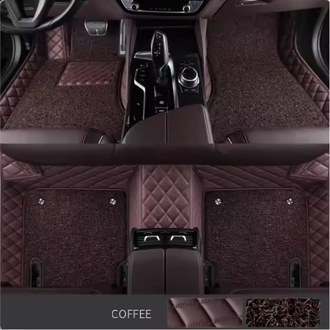Double layer 5D Custom Car Floor Mats For Audi A6 C5 1997-2005 Years Auto Carpets Foot liners car Ac
