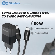 CILUPBAH Cable Charging / PD Charger Cable 60W USB-C to USB-C 100cm
