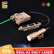 DBAL-A2 Weapon Light Red Green Dot Sight Pointer Surefir M600 M300A Tactical Flashlight Remote Triple Switch