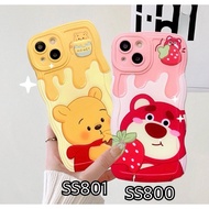 JAG 14 WAVY SILICON SOFTCASE POOH & LOTSO WAVES FOR XIAOMI REDMI NOTE 5A PRIME 8 9 10 11 PRO 11 PRO 