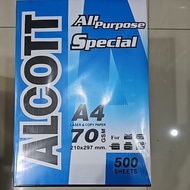 Alcott Brand Photocopy Paper Blue A4 Size 70 Grams (1 Ream/500 Sheets) a4 paper a4 paper 70gsm kerta