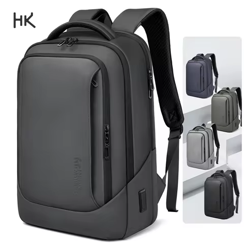 HK Business Backpack Multifunctional Men's 15.6" Laptop Bag Large Capacity Travel Backpacks Waterpro