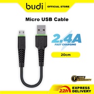 Budi Fast Charging Micro USB Short USB Powerbank Cables (20CM)