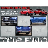 HONDA HRV 2015-2018 MUGEN STYLE FULLSET BODYKIT (MG) PU GETAH BUMPER SKIRT LIP CAR BODYKIT HR-V BODY