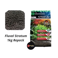 Fluval Soil/Fluval Stratum tanah Aquarium Aquascape [1kg Repack]