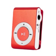 เครื่องเล่นขนาดเล็ก MP3แบบพกพาช่องเสียบการ์ด TF คลิปโลหะ USB กีฬาเพลงดิจิตอล Walkman สำหรับวิ่งเครื่องเล่นดิจิตอล